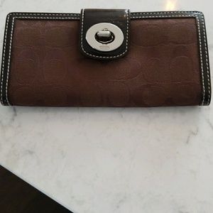 Monogrammed Coach Wallet